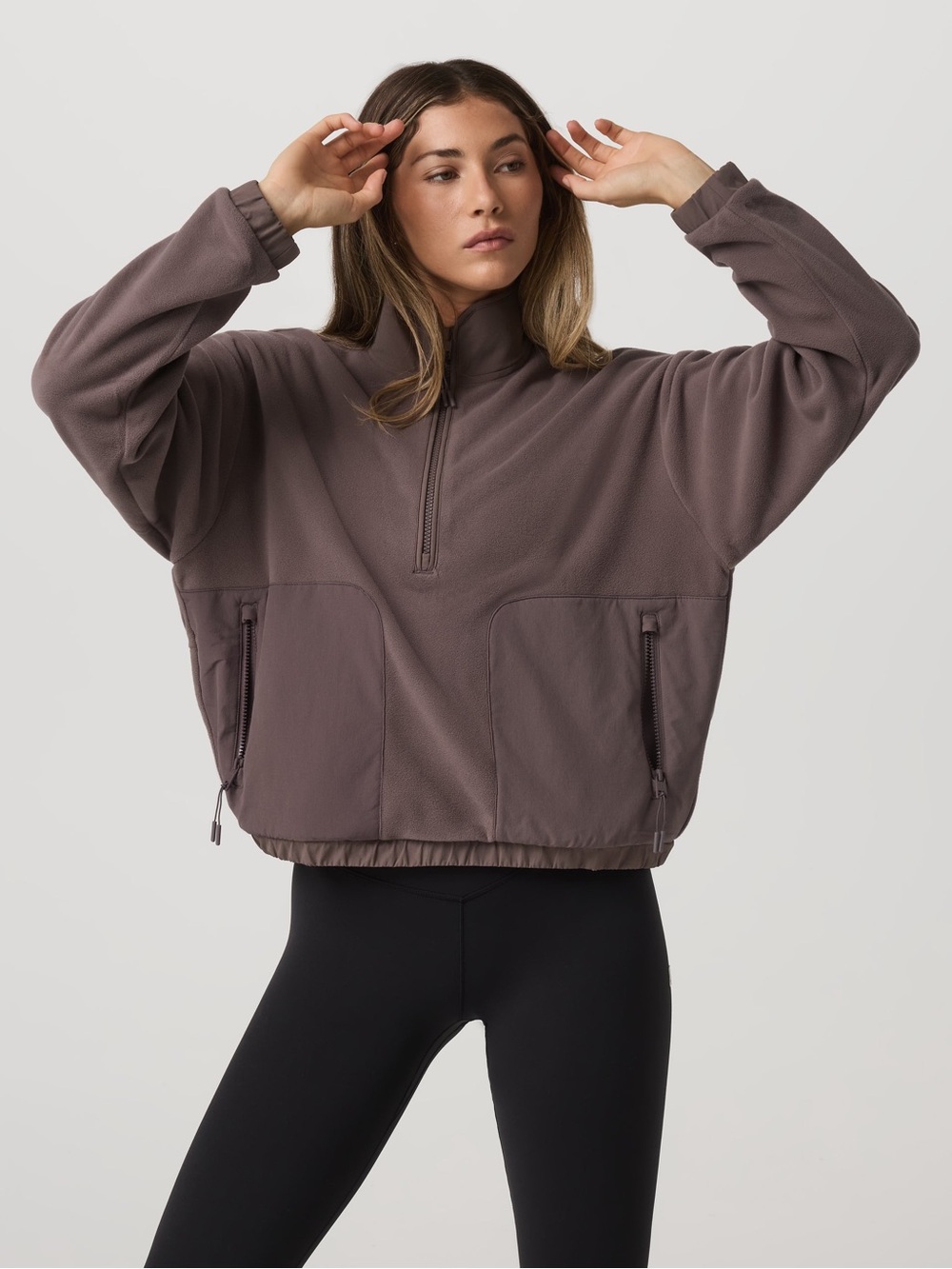 Vuori Women's Aspen Half Zip - Huckleberry